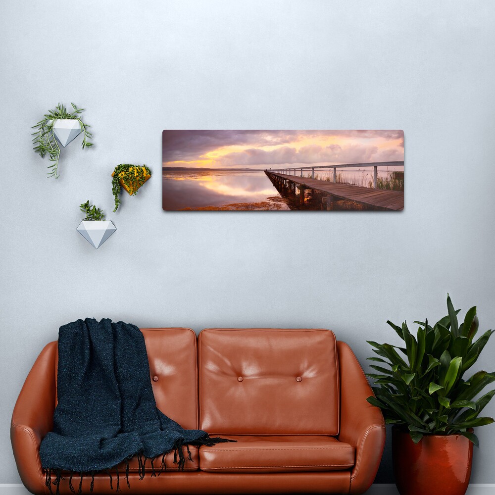 Long Jetty Sunset, New South Wales, Australia Metal Print
