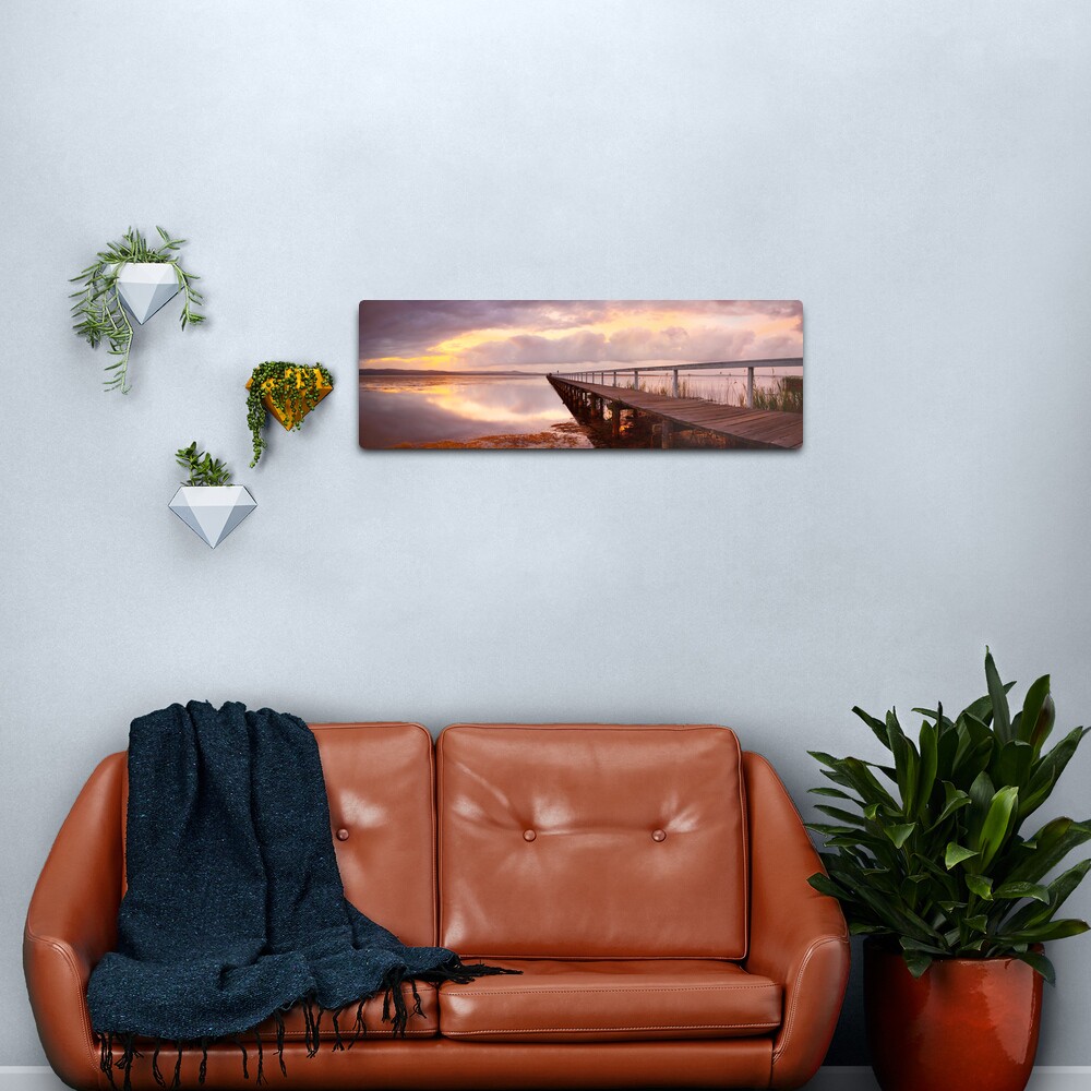 Long Jetty Sunset, New South Wales, Australia Metal Print