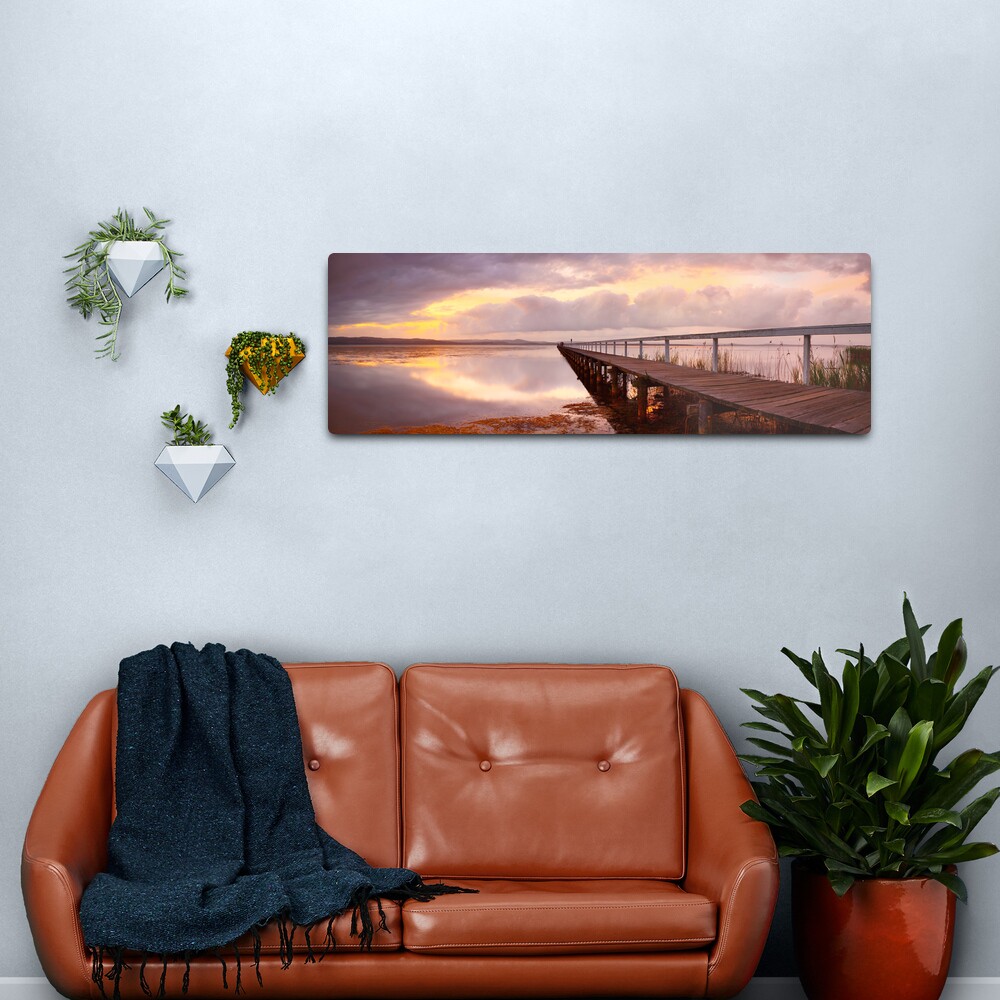 Long Jetty Sunset, New South Wales, Australia Metal Print