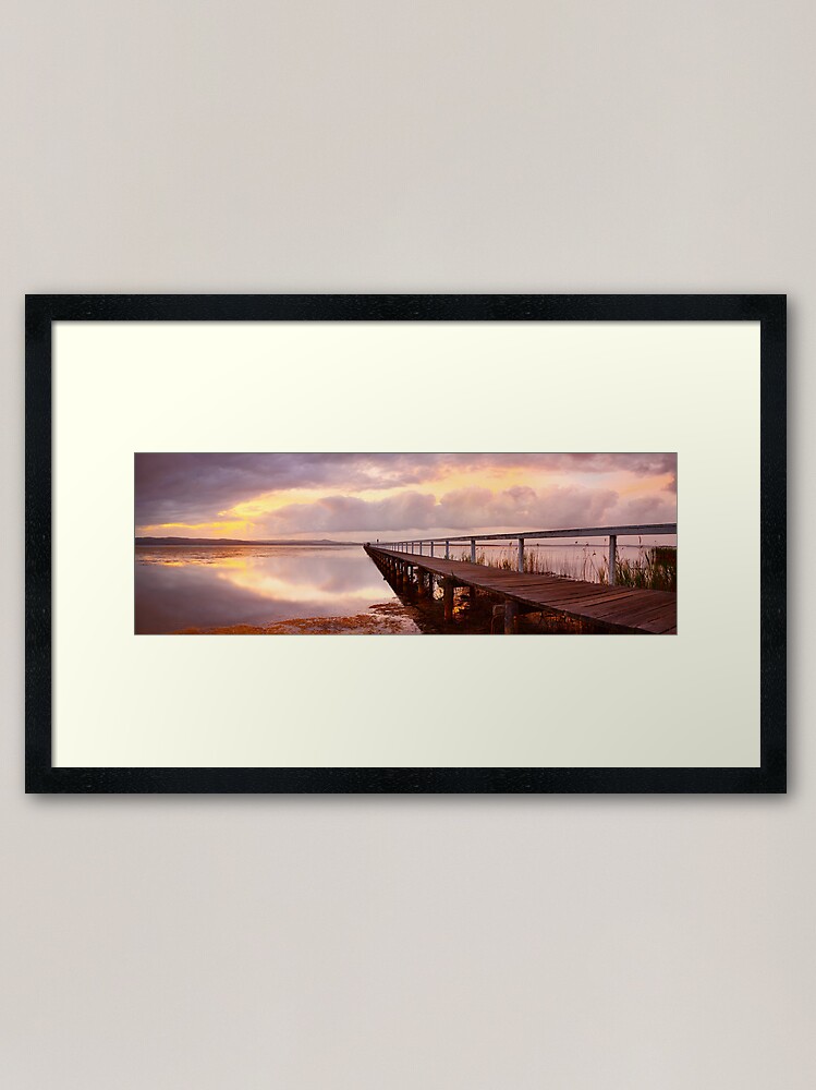 Alternate view of Long Jetty Sunset, New South Wales, Australia Framed Art Print