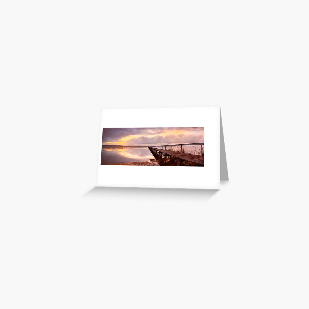 Long Jetty Sunset, New South Wales, Australia Greeting Card
