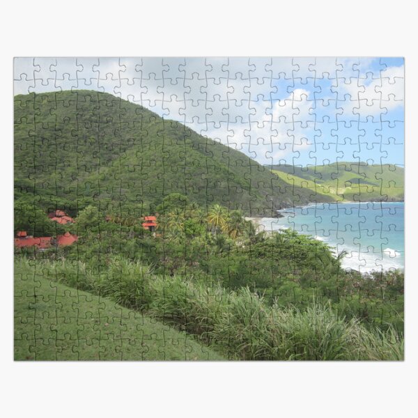 Aperçu de l'œuvre Martinique avec ses belles lignes de rivage créée et vendue par MacjarrGems.