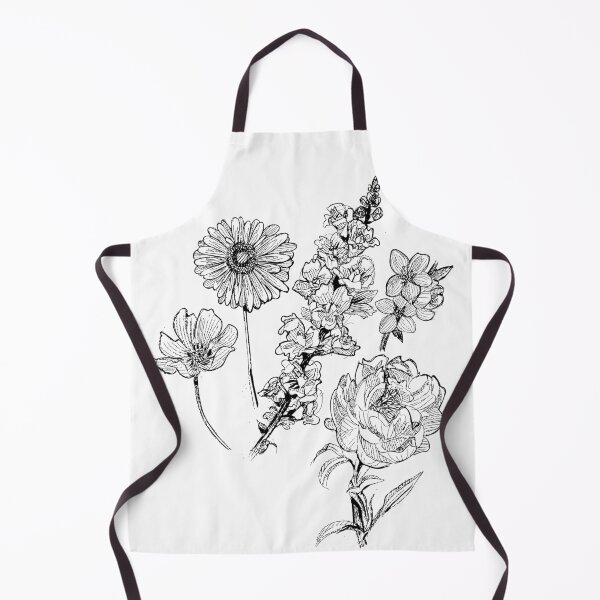Item preview, Flower Sketch Illustration - Gerbera, Snapdragon, Rose, Plum Blossom, Cosmos designed and sold by pixiegutsGB.