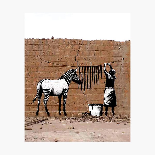 Banksy Zebra Wall Art for Sale