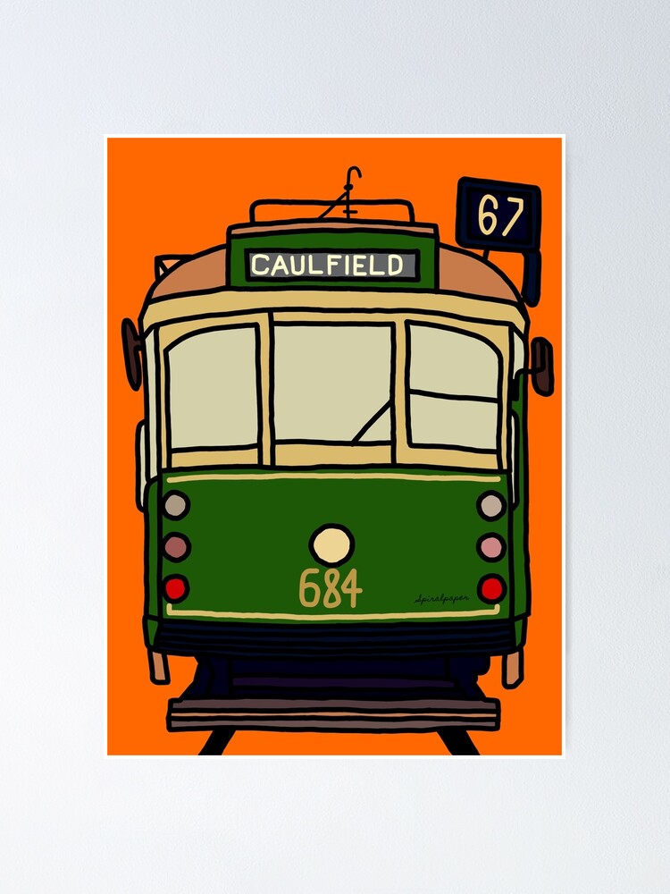 Alternate view of Melbourne Tram - No.67 to Caulfield Poster