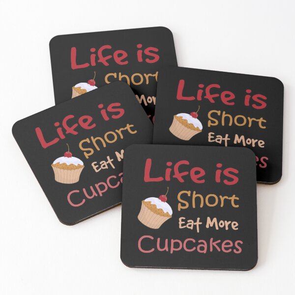 Item preview, Life Is Short, Eat More Cupcakes designed and sold by Oblivyum.