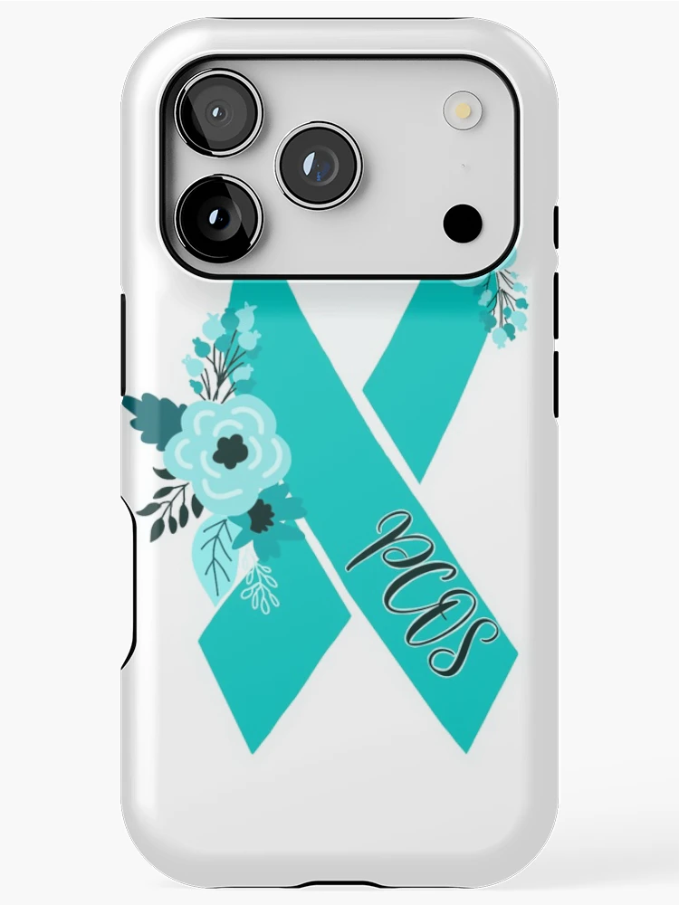 Thumbnail 1 of 4, iPhone Case, PCOS Ribbon designed and sold by SachaStickers.