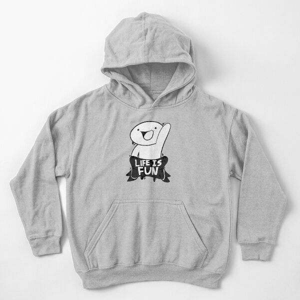 TheOdd1sOut Life is Fun Graffiti (black color) Kids Pullover Hoodie