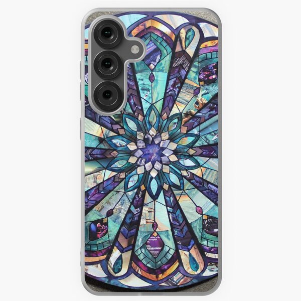 Purple and Green Mandala Samsung Galaxy Soft Case