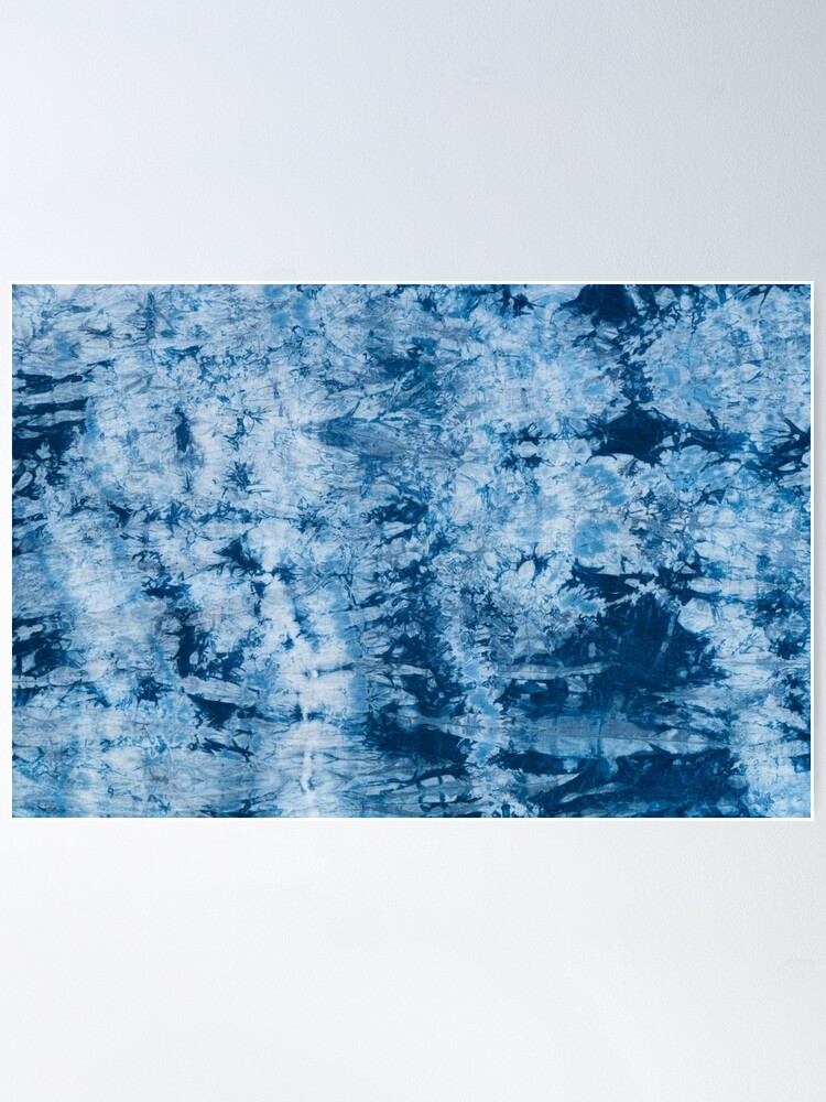 Blue fabric dye for tie dye Poster for Sale by urbanstore69