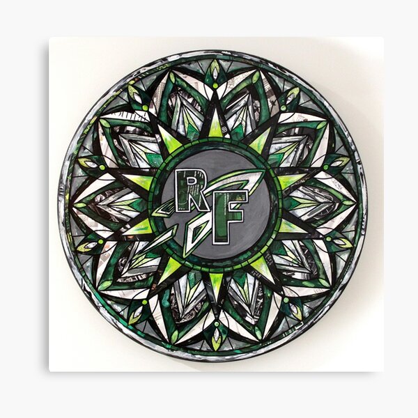 Rock Falls Rocket Mandala Design Canvas Print