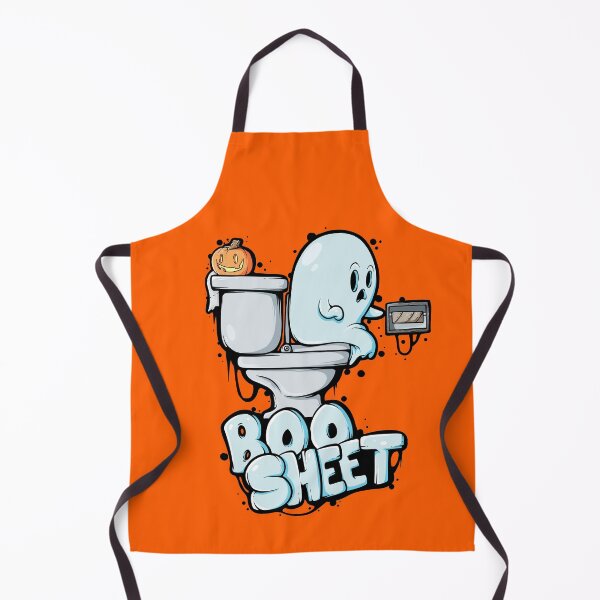 Item preview, Halloween Boo Sheet Ghost On A Toilet designed and sold by swiftyspade.