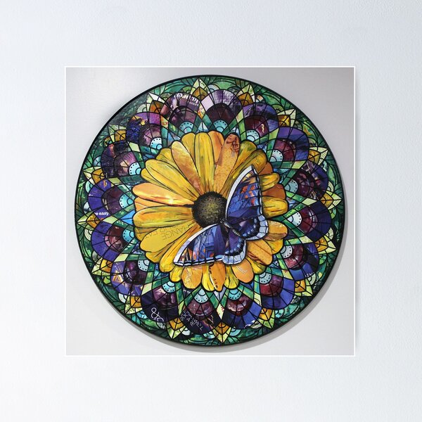 butterfly mandala Poster