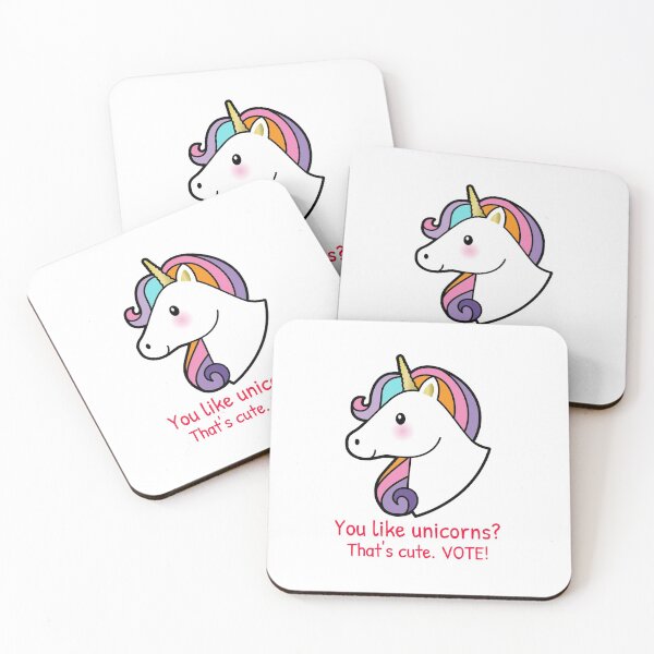 Item preview, VOTE Cute Funny Unicorn Election Artwork designed and sold by CreatedbyJR.
