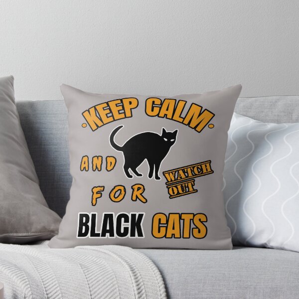 Item preview, Mantenga la calma y tenga cuidado con los gatos negros designed and sold by SharpThreadZ.