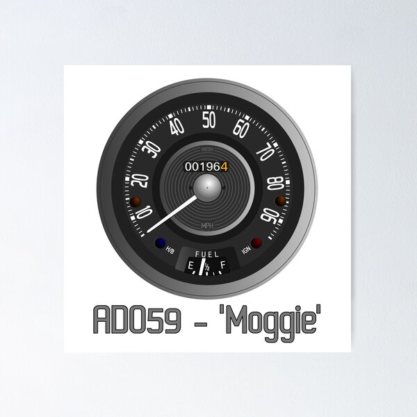Item preview, Morris Minor (Series V) - ADO59 - 'Moggie' (WITH TEXT) designed and sold by Dark Enterprises.
