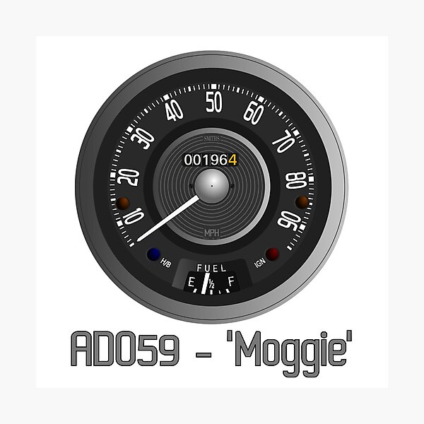 Item preview, Morris Minor (Series V) - ADO59 - 'Moggie' (WITH TEXT) designed and sold by Dark Enterprises.