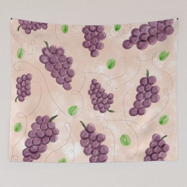 Item preview, Grape Pattern. Digital Watercolor. designed and sold by DigitalCris.