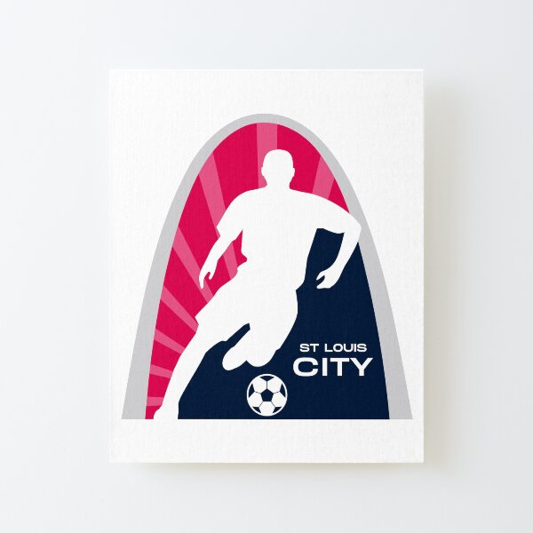 STL Soccer Dribble Canvas Mounted Print
