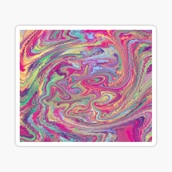 Rave Acid Design Sticker