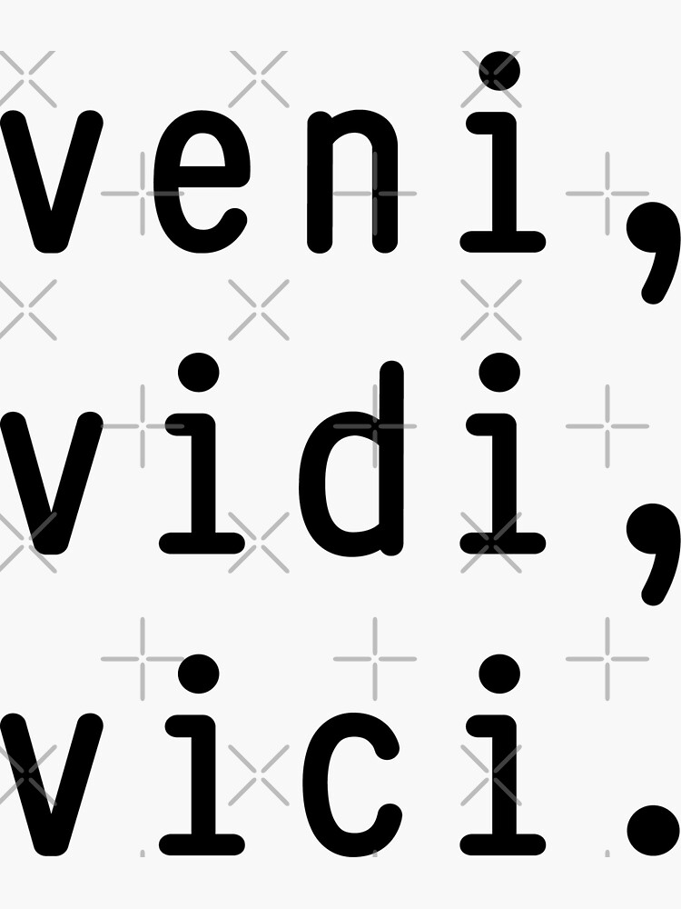 Veni Vidi Vici Classic Round Sticker