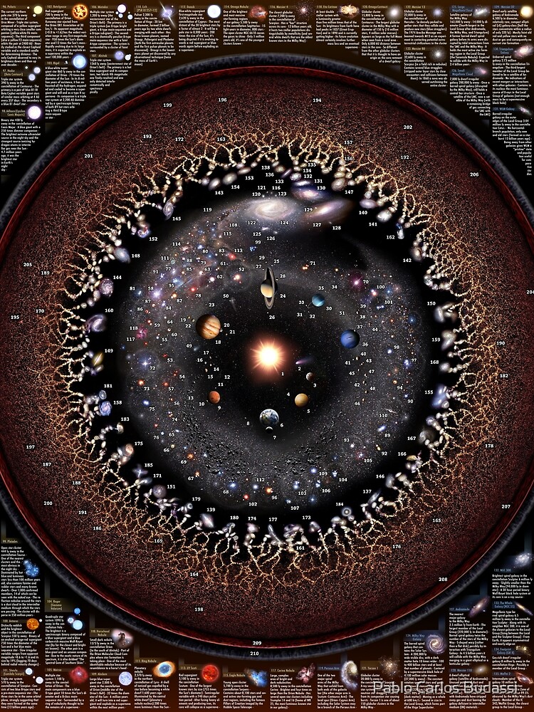 Thumbnail 5 of 5, Graphic T-Shirt, THE CELESTIAL ZOO - Astronomical Fauna explained! (Oct'2022 Update) designed and sold by pablocbudassi.