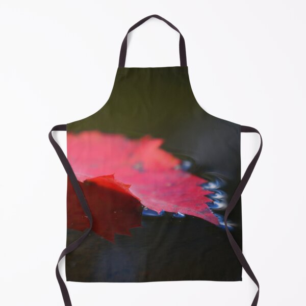 Item preview, Red Leaf Floating on Water designed and sold by Nalinne Jones.