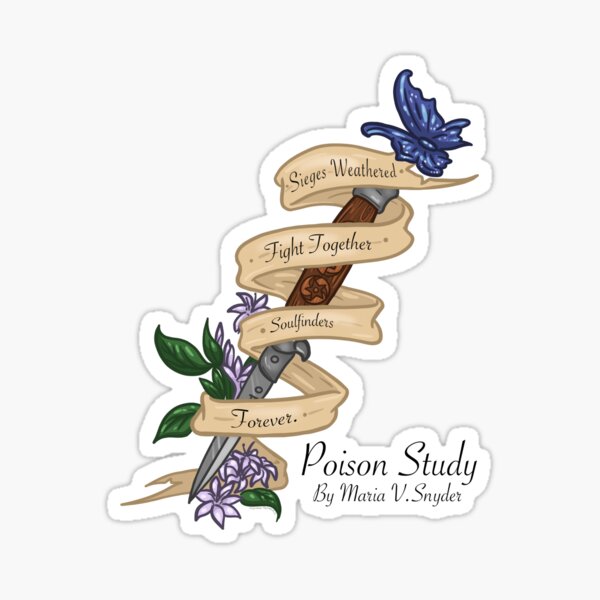 Soulfinders Poison Study Switchblade Quote Sticker
