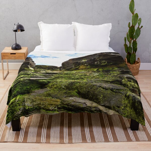 Item preview, Mossy Rock Ocean Landscape designed and sold by Bianca Lamont.