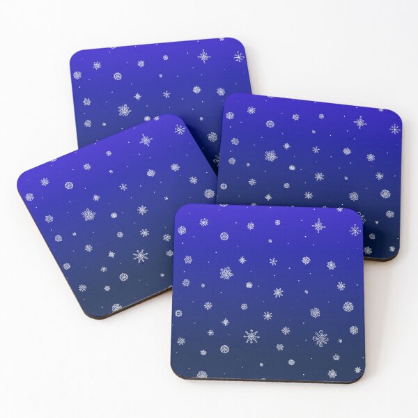 Item preview, Snowflake Pattern Blue Night Sky  designed and sold by Deborah Camp.