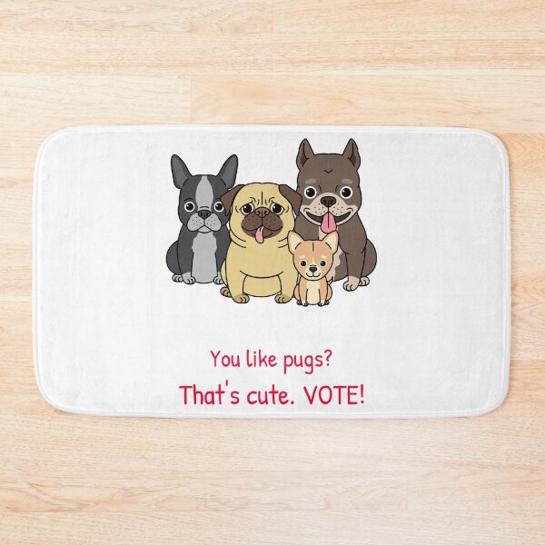 Item preview, Pug Vote Cute Funny Voters Rights Election Artwork  designed and sold by CreatedbyJR.