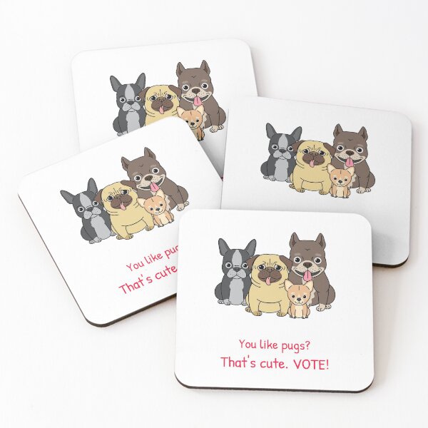 Item preview, Pug Vote Cute Funny Voters Rights Election Artwork  designed and sold by CreatedbyJR.