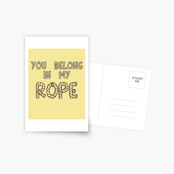 Rope bra Postcard for Sale by beckylightbody
