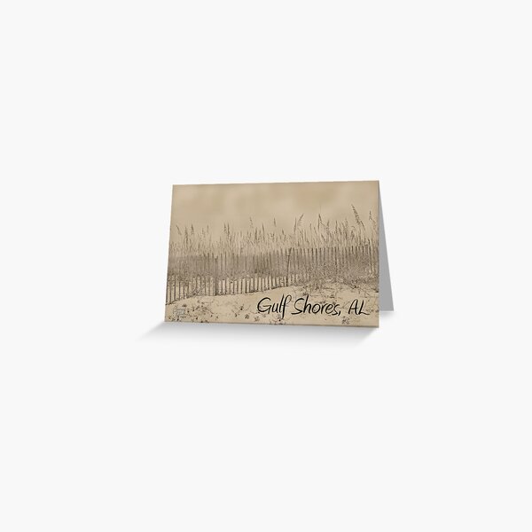 Sandbank of Gulf Shores Greeting Card