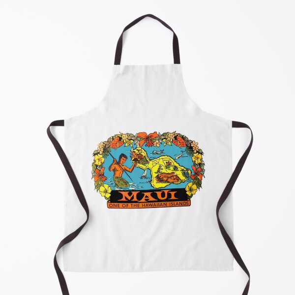 Item preview, Maui Map Hawaii Vintage Travel Decal designed and sold by hilda74.