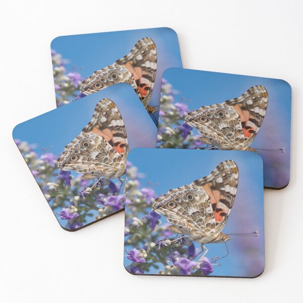 Item preview, Painted Lady Butterfly Feeding on Vitex Blossoms designed and sold by Bonnie T.  Barry.