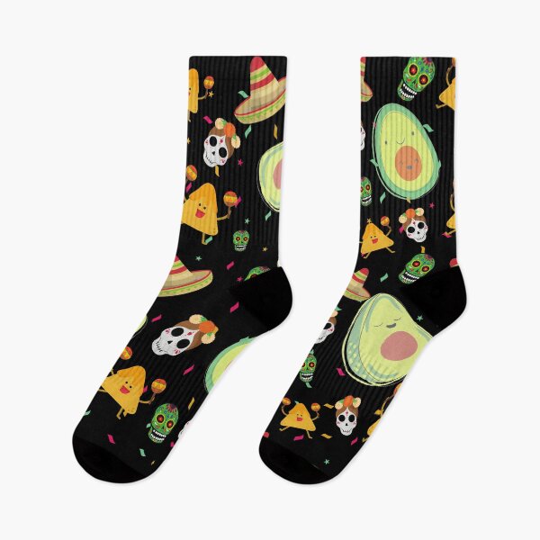 Item preview, Avocado nachos sombreros halloween pattern gift design designed and sold by Michael Schmidt.