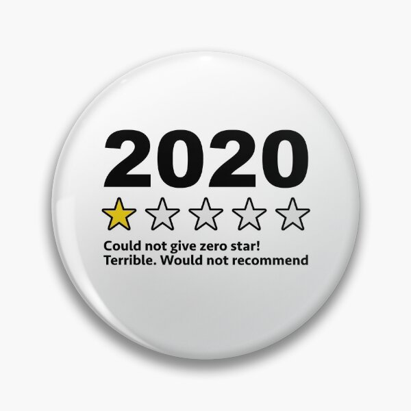 Item preview, 2020 One Star Rating (Black design) designed and sold by dezanli.