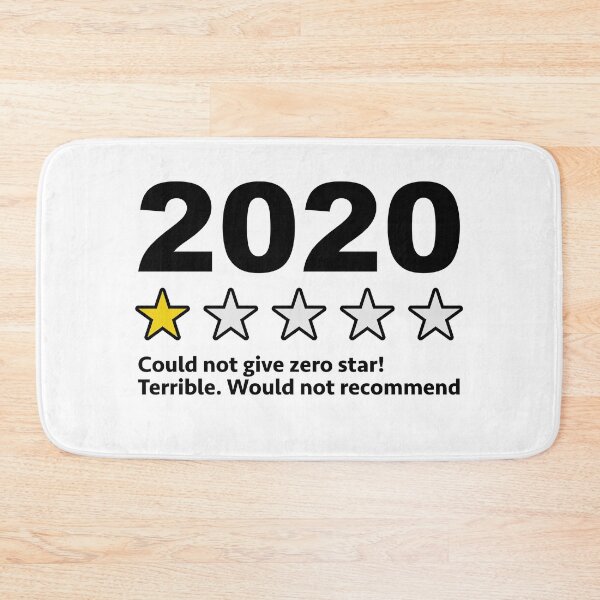 Item preview, 2020 One Star Rating (Black design) designed and sold by dezanli.