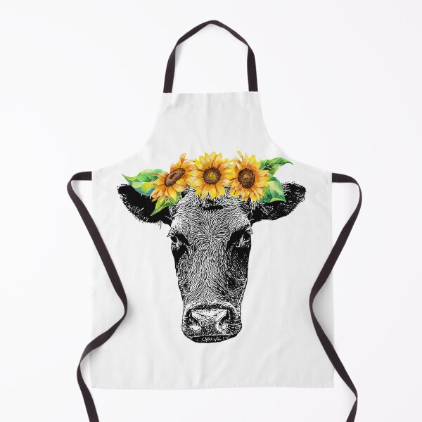 Item preview, Cow with Sunflower Crown designed and sold by ForgeGraphics.