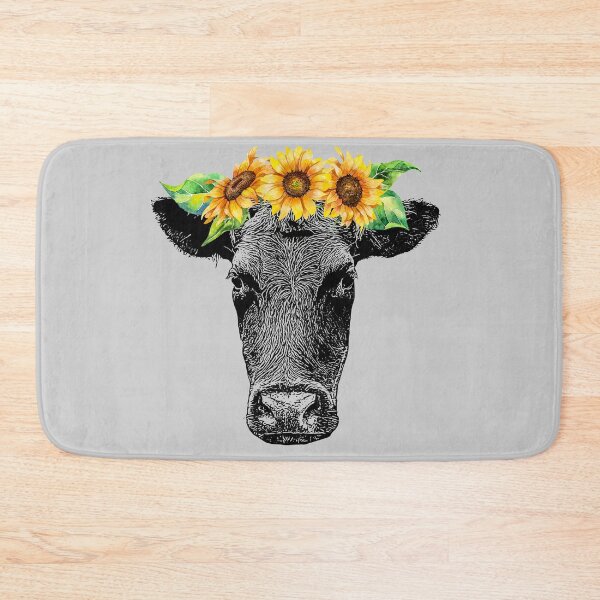 Item preview, Cow with Sunflower Crown designed and sold by ForgeGraphics.