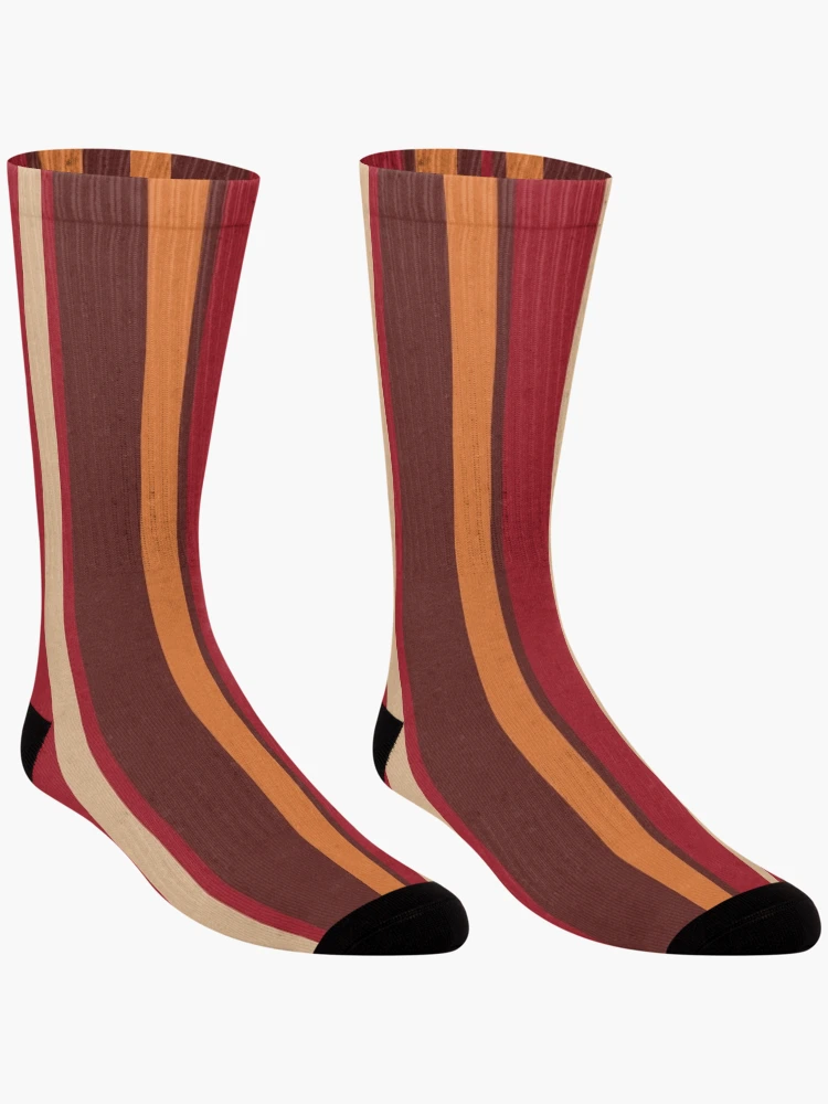 Thumbnail 3 of 5, Socks, Multi-Color Stripe Pattern designed and sold by redjaygraphics.