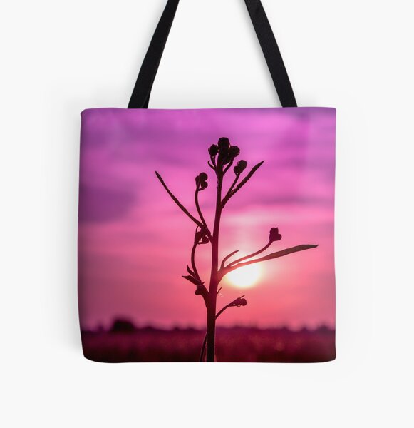 Sunset and silhouette (Landscape) All Over Print Tote Bag