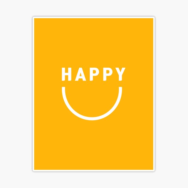 Happy Smile Sticker for Sale by ValentineTorphy