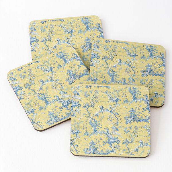 Item preview, Blue and Yellow Toile designed and sold by incarnations.