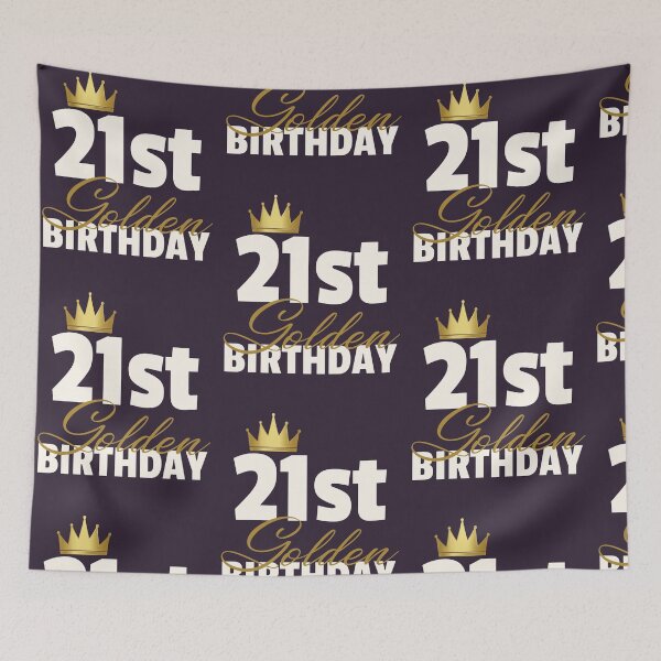 Item preview, 21th Golden Birthday Year Age Crown graphic designed and sold by doodabobs.