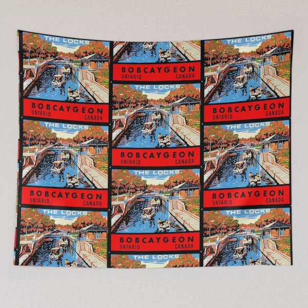 Item preview, Bobcaygeon Ontario Vintage Travel Decal designed and sold by hilda74.