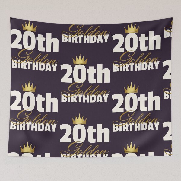 Item preview, 20th Golden Birthday Year Age Crown design designed and sold by doodabobs.