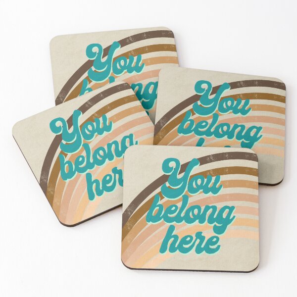 Item preview, You Belong Here - Hand Lettered Quote - Classroom Inclusion designed and sold by JennCreatesArt.
