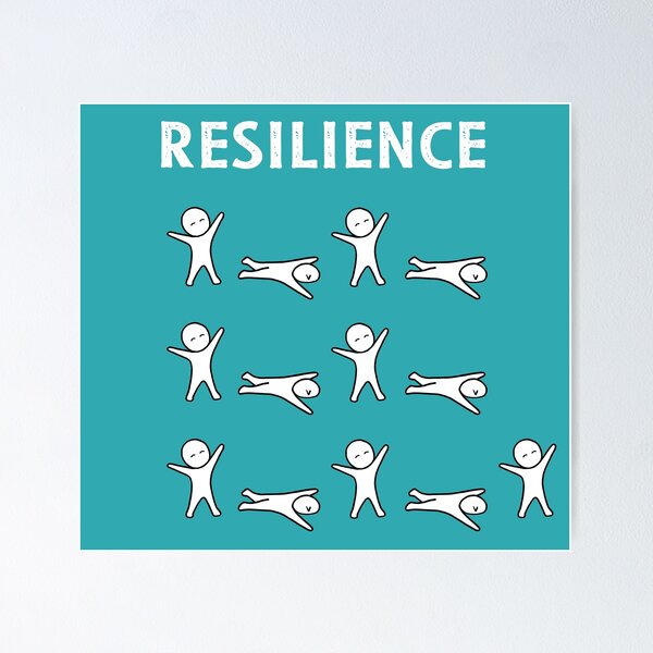 Item preview, Resilience - Teal designed and sold by ImperfectLife.